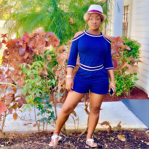 Sexy Striped Romper Shorts - NWT - Picture 3 of 7